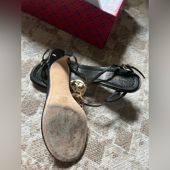 Tory Burch Capri Miller Low Heel Sandal -8.5 , Calf Leather - Picture 5 of 9